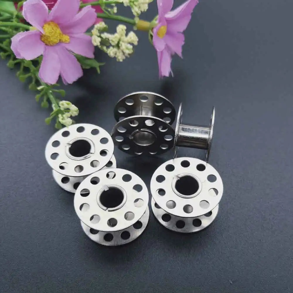 5/12/24PCS Durable Metal Construction for Brother Sewing Machine, Essential Sewing Craft Stainless Sewing Machine Bobbins Steel Quake