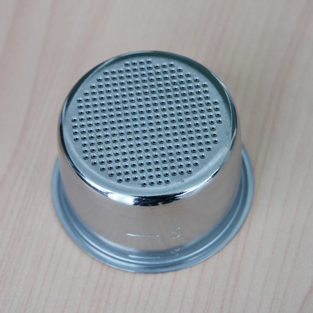 Double Layer Coffee Maker Filter Stainless Steel Powder Bowl Replacement for Home Espresso Machine Quake