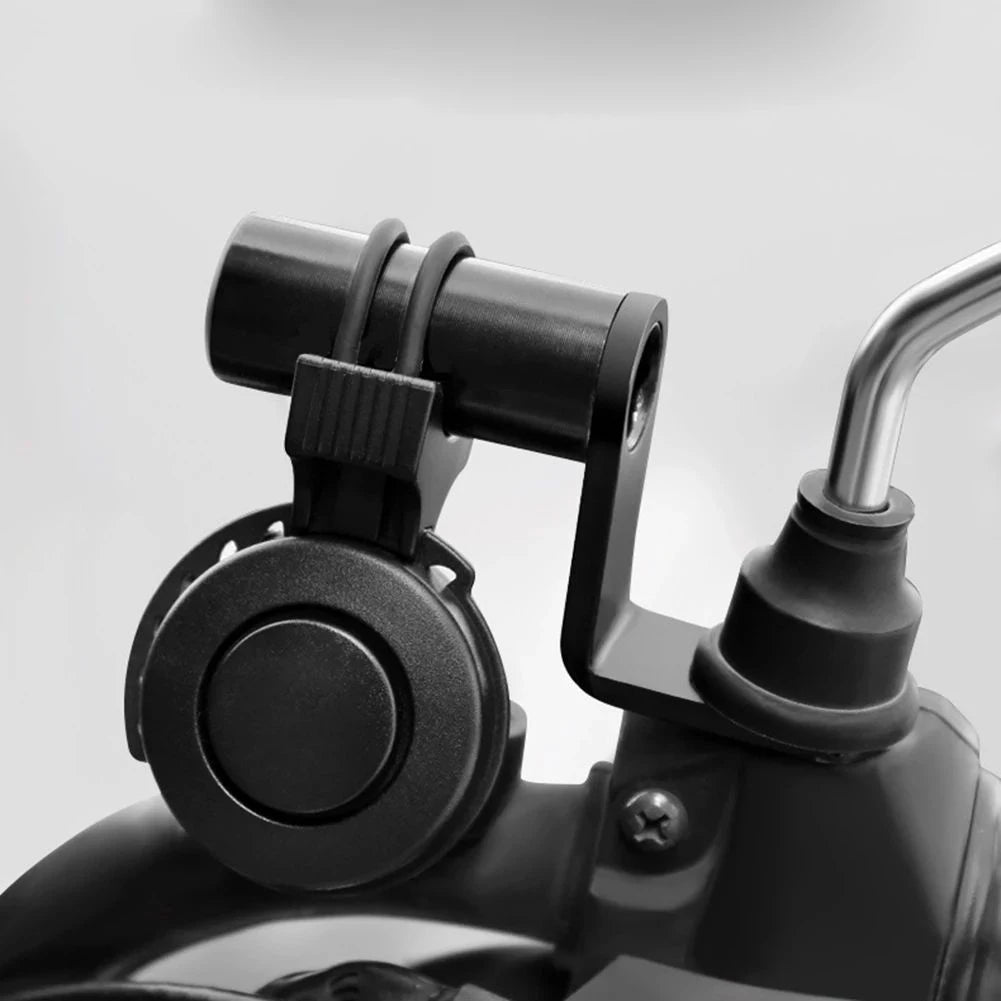 1x Motorcycle Phfor Holder Handlebar Stand Mobile Phone Holder Aluminum Alloy Conversion Seat Mirror Adapter Mobile Phone Holder Quake