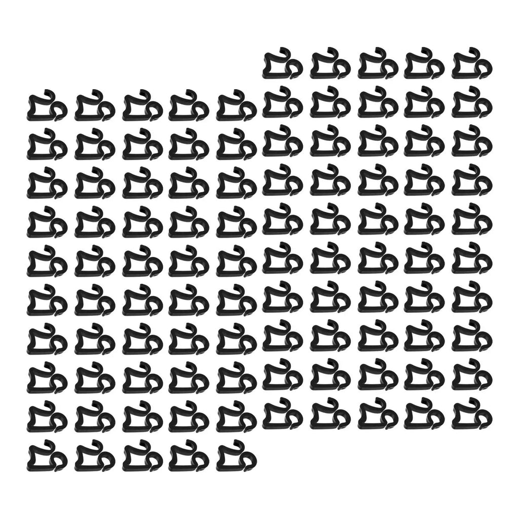 100x Christmas Light Clips Waterproof Easy to Install Outdoor Light Clips Party Supplies Holiday Decoration Gutter Hooks Quake