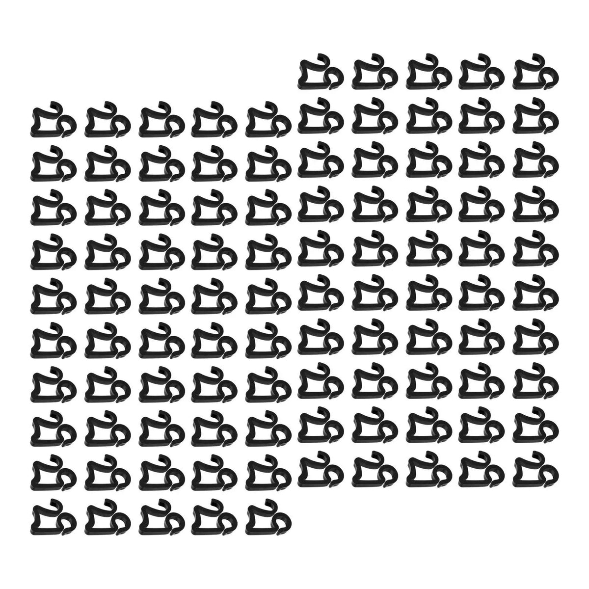 100x Christmas Light Clips Waterproof Easy to Install Outdoor Light Clips Party Supplies Holiday Decoration Gutter Hooks Quake