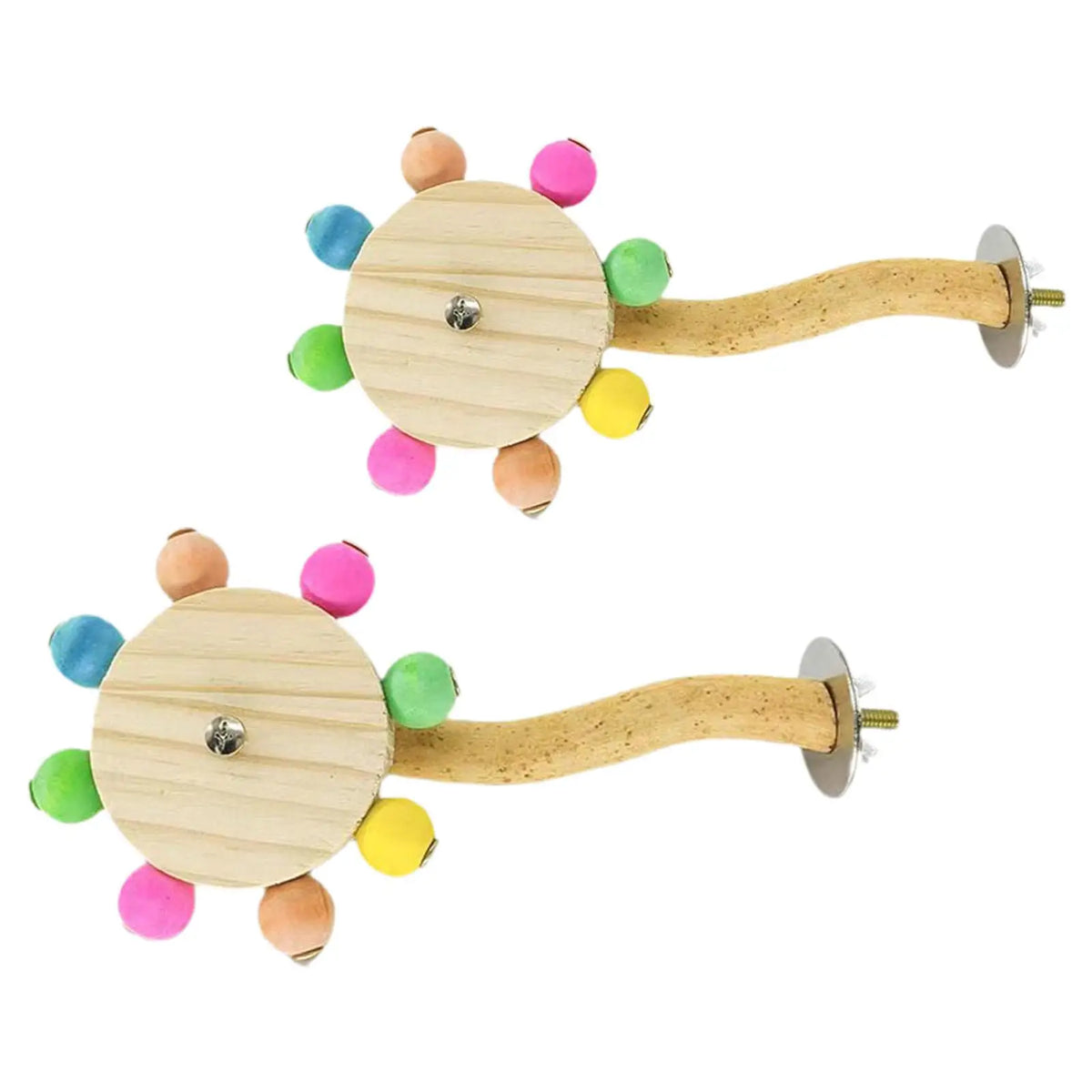 Parrot Rotating Perch Stand Physical Exercise Bird Perch Toy for Bird Cages Cockatiel Parrot Claw and Beak Finches Budgerigar Quake