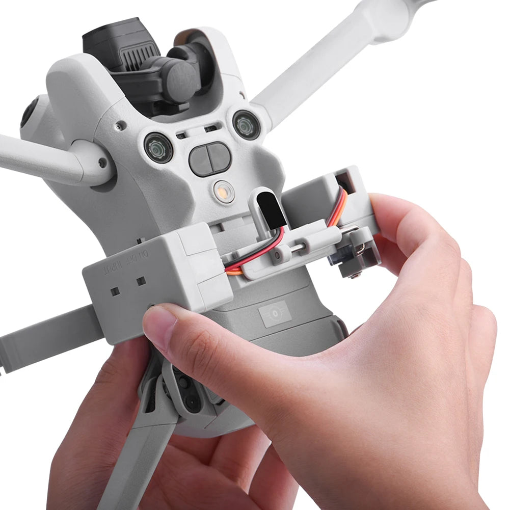 For Mini 4 Pro Payload Delivery Thrower USB Charging Air Dropper Device Drone Remote Thrower for Fishing Wedding Search Quake
