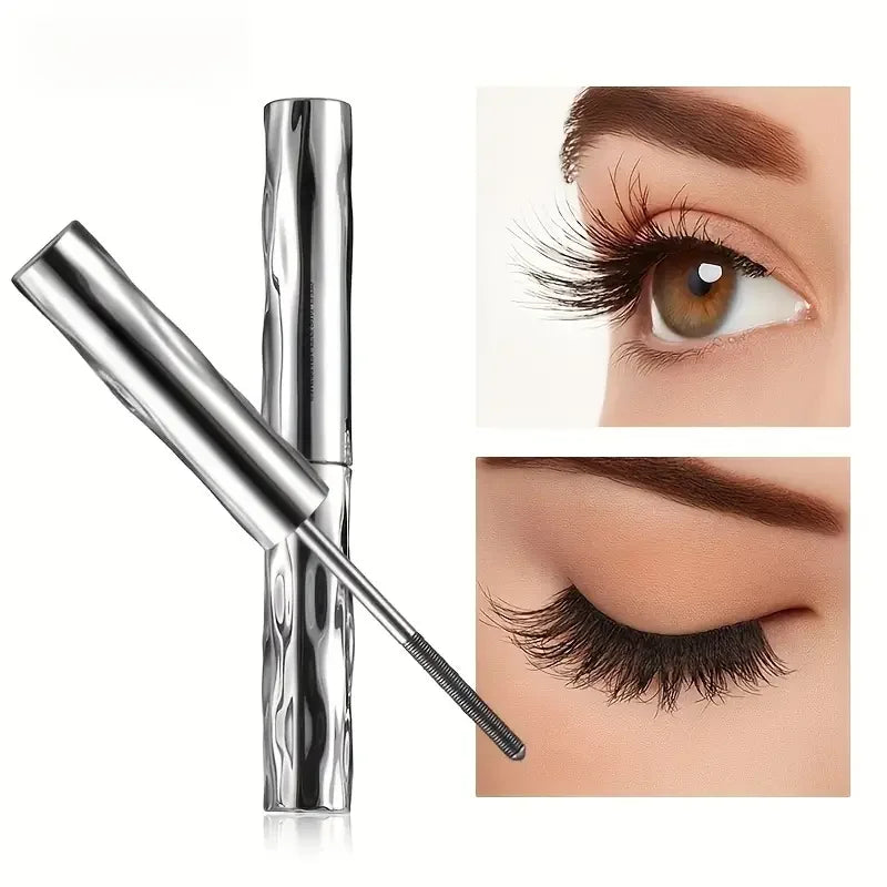 Steel Tube Mascara-Special Spiral Brush, Waterproof Long-Lasting Silk Fiber Mascara, Keep Each Eyelash Curled for a Long Time Ma Quake