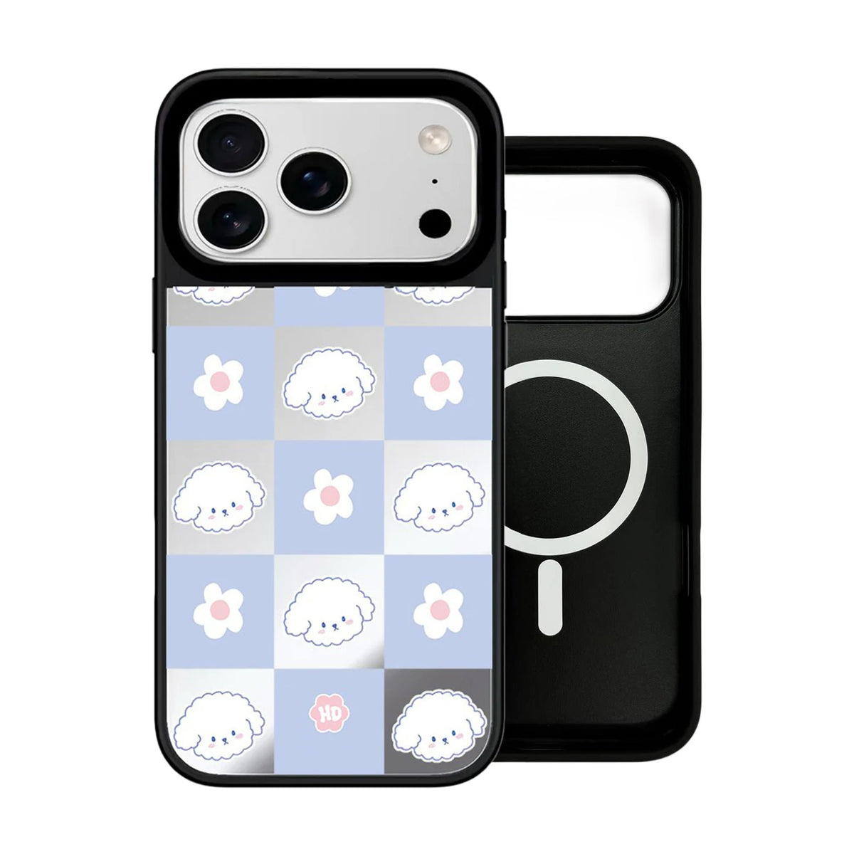 6090481 Mirror Surface Magnetic Phone Case Cover for IPhone 13 14 15 16 17 18 Pro Max Case Multicolor Quake