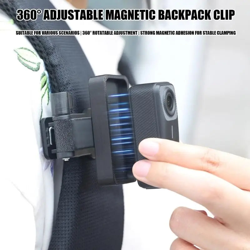 Backpack Clip Clamp Mount 360 Degree Rotation Adapter for Outdoor Photography Action Camera Accessories K1KF Quake
