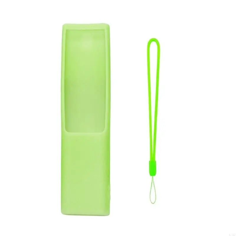 Remote Cover Silicone Sleeve with Pebbled Grip Texture, Lanyard and Button Window for BN591388K Household Use K1KF Quake Glowing Green CN