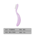 Small Foldable Eyelash Comb Eyelash Curler Lash Separator Cosmetics Lashes Accessories Makeup Tools Eyebrow Comb Eyelash Curler Quake purple