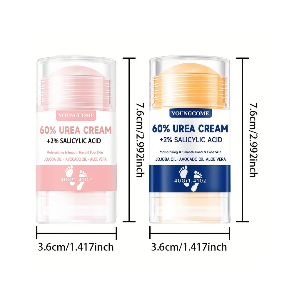 2Pcs 60% Urea Foot Cream Deeply Moisturizes, Soothes And Rejuvenates Tired Feet For Ultimate Comfort, Suitable For All Skin Type Quake 2PCS
