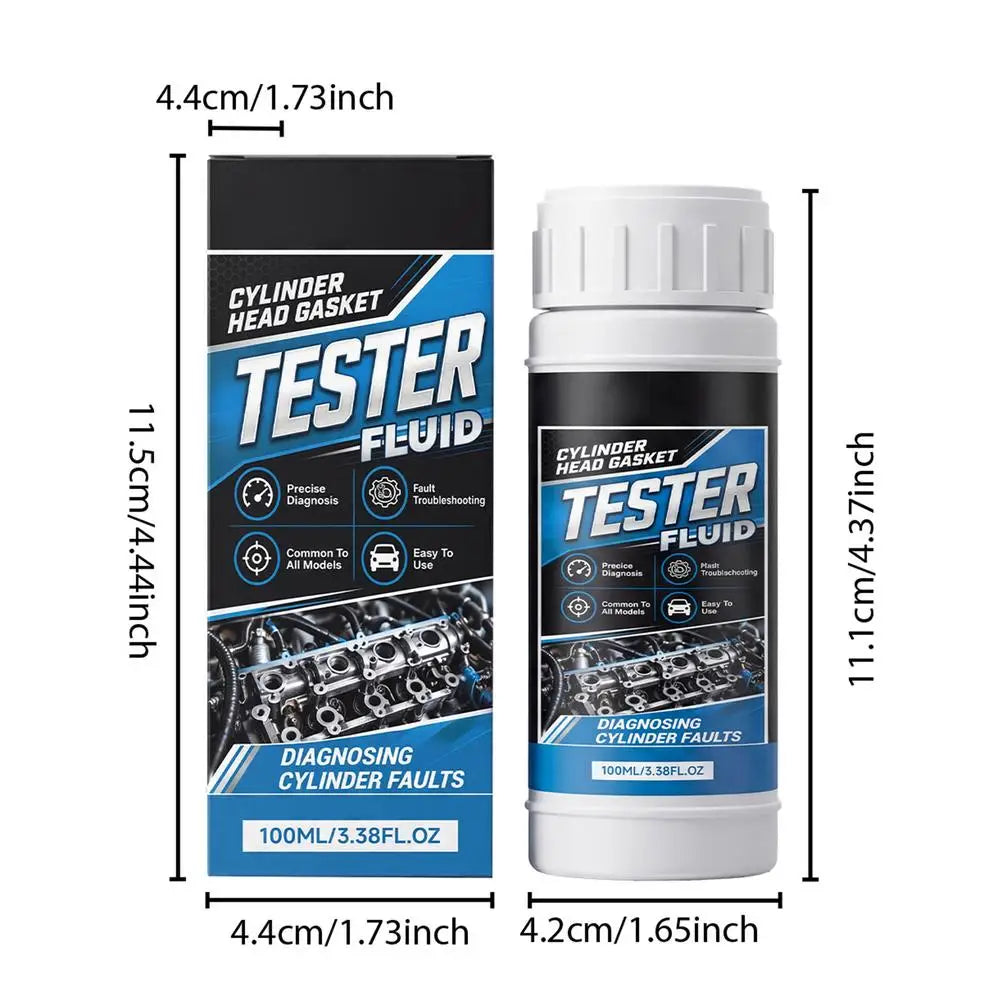 100ml Exhaust Leak Detector Solution Non-Destructive Accurate Diagnosis Combustion Leak Tester Fluid for Cracked Head Blocks Quake 100ml