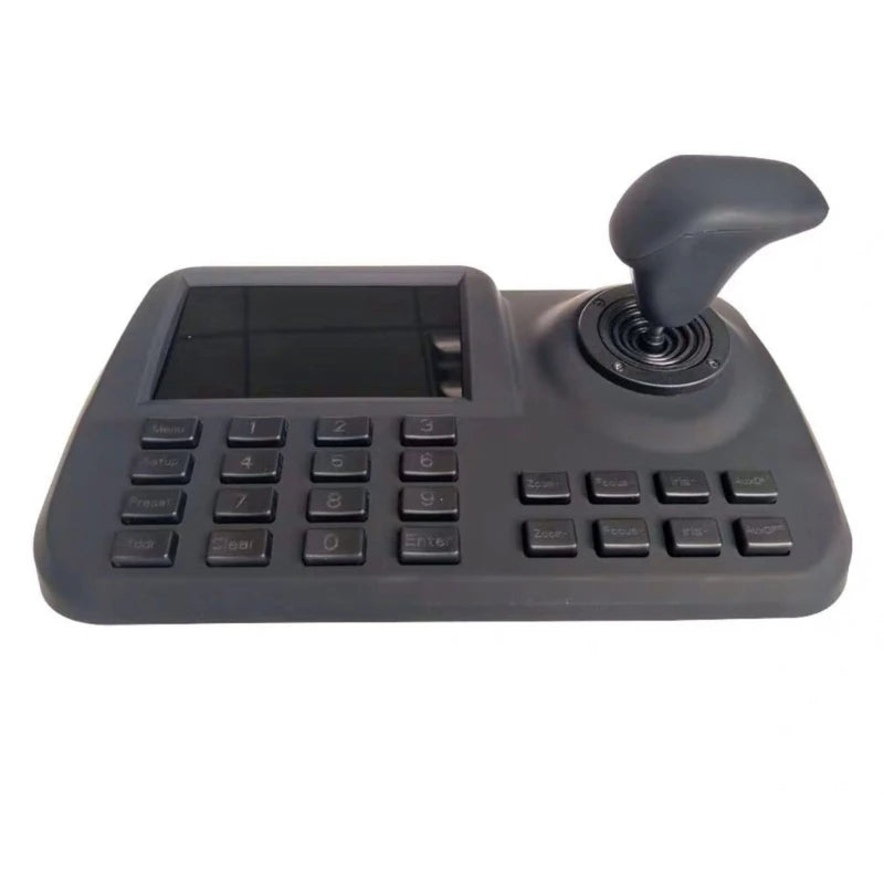 Advanced 3D Joystick PTZ Controller Equipped with 5 Inch Display Camera Control Unit ABS & Metal for Security Systems K1KF Quake black CN