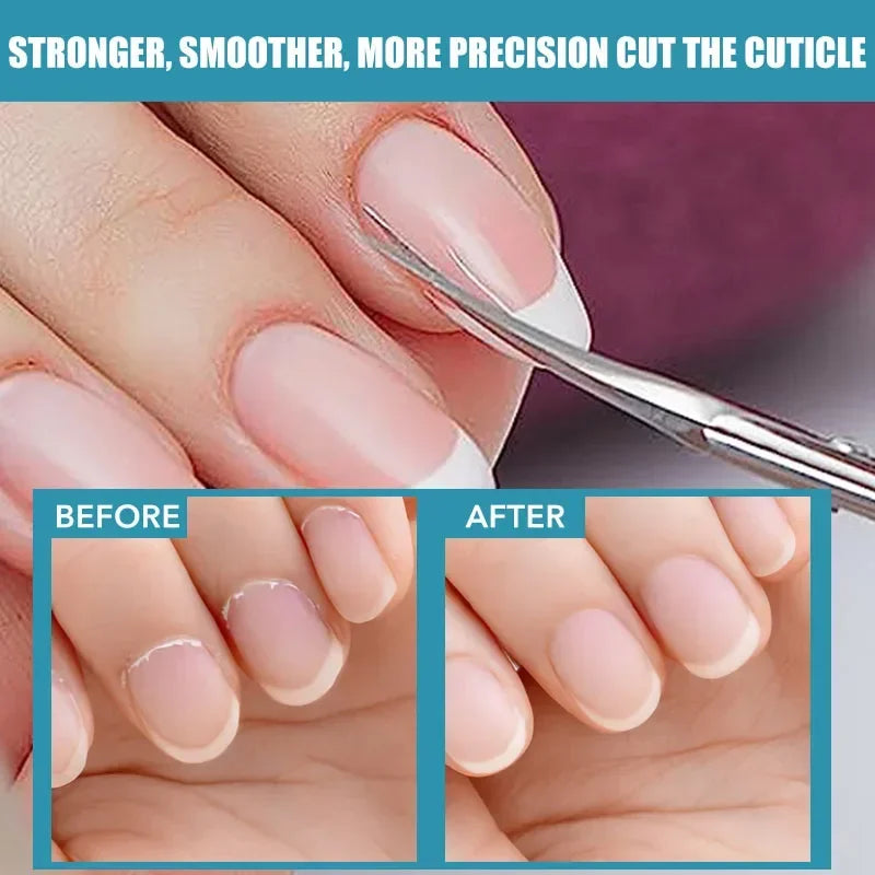 vvocci Art Clippers Cuticle Scissors Stainless Steel Dead Skin Remover For Nails Russian Nail Scissors Curved Tip Scissor Quake