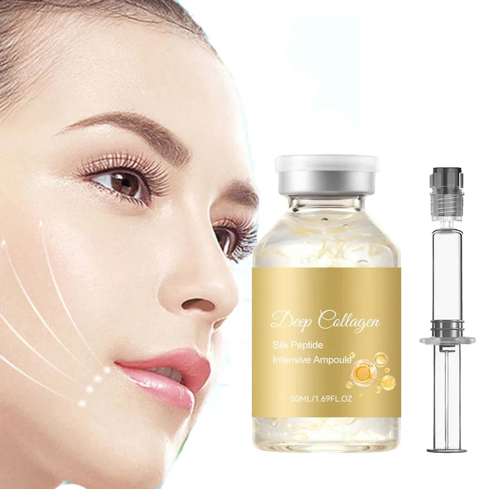 Silk Peptide Ampoule | Anti-Aging Serum with Collagen & 30 Peptide Complex for Intensive Lifting, Skin Tightening & Firming Quake