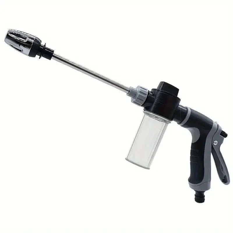 Multifunctional High Pressure Car Wash Water Gun Garden Water Pipe Nozzle Powerful Cleaning For Cars and Gardens Watering Tool Quake black 3/4''