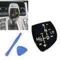 For BMW X1 X3 X5 X6 M3 M5 F01 F10 F30 F35 F18 F16 LHD Car Gear Shift Knob Panel Trim Cover Button Sticker Auto Parts Accessories Quake Short