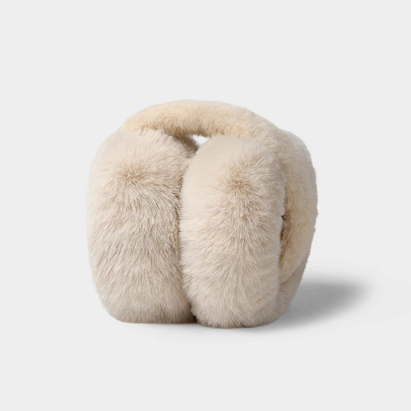 Foldable Plush Winter Earmuffs for Women Soft Warm Ear Covers Fashion Ear Warmers Cold Protection Ear Muffs for Students Outdoor Quake