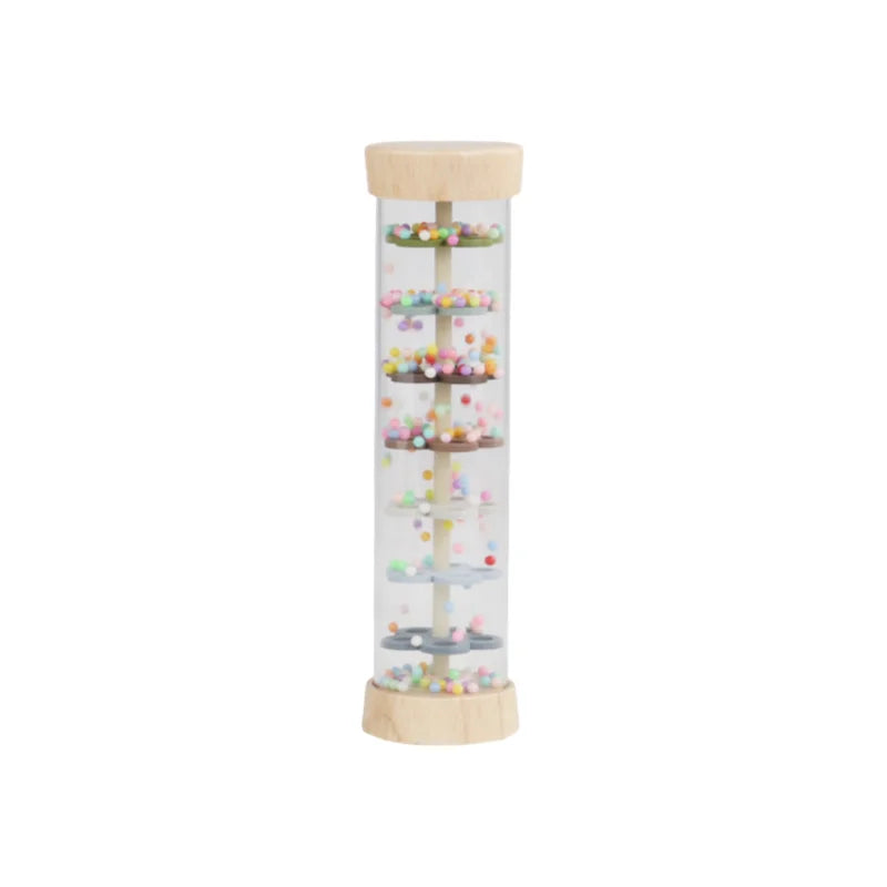Wooden Rain Stick,Wooden Rain Sound Tube Instrument Rain Maker Musical Instrument Music Shaker Toy Hearing Enlightenment Toys Quake M-2
