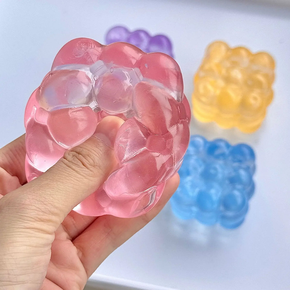 Three-Dimensional Candy Kneading Music Adult Stress Relief Squeeze Sensory Toys Decompression Simulation Cube Party Gift Quake