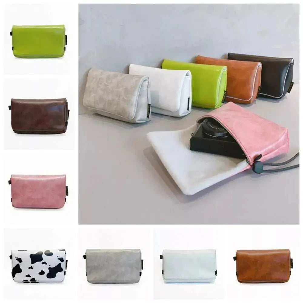 New PU Camera Bag Shockproof Multi-functional Digital Camera Case Convenient Portable Photography Bag DSLR Camera Quake