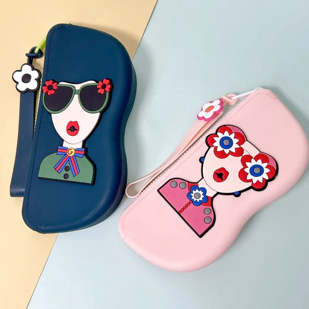 New Multifunctional Glasses Bag Waterproof Silicone Small Items Bags Dustproof Cosmetic Bags Quake