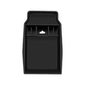 Upper Level Console Tray for 2026 and Later Armrest Box, Black ABS Storage Insert with Sectioned Space for Daily Use Items H8WE Quake CN