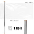 Static Wall Sticker Home Kitchen Backsplash Protector Waterproof Electrostatic Adsorption Film Anti Dirty Easy To Wipe Wallpaper Quake Transparent-1 roll 60x300cm