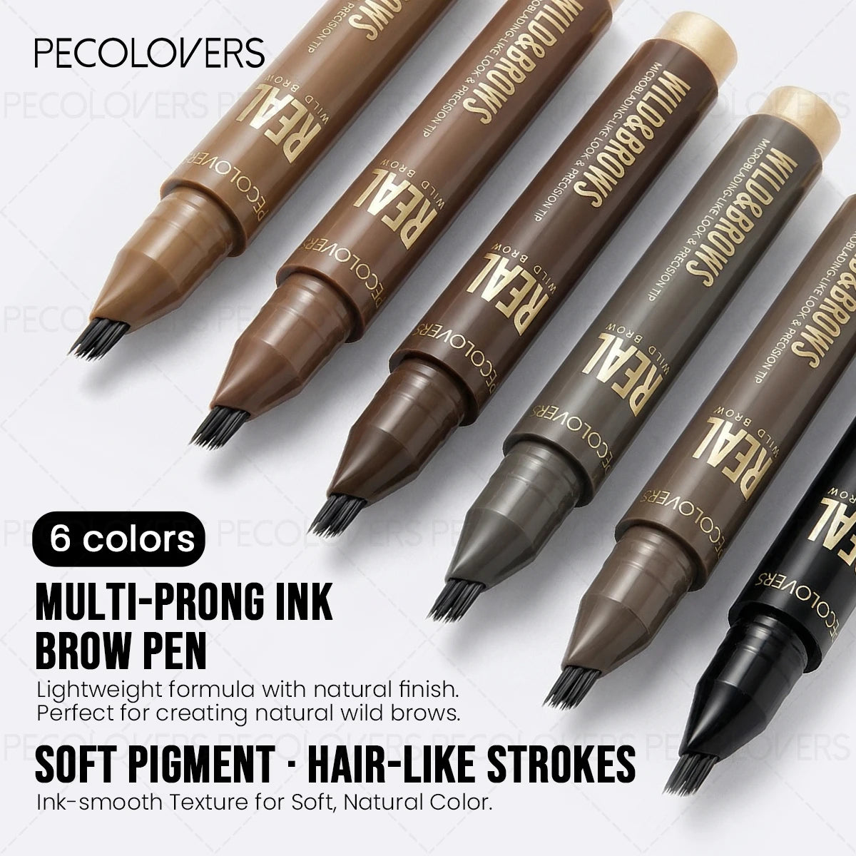 1PC Multi Fork Eyebrow Pencil, Multi-color Selection, Filling The Gap in The Eyebrow Area, with Distinct Eyebrows At Every Root Quake