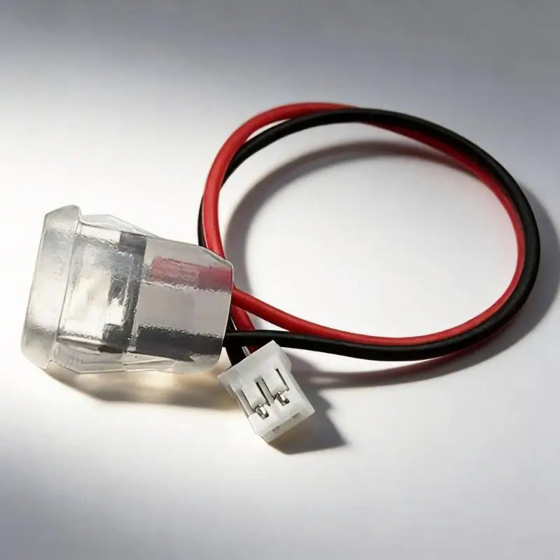 Charging Port Part Type-C Female Housing 2Pin Wire for Desk Light Repair, Clear Shell Charging Piece for Reading Light and K1KF Quake