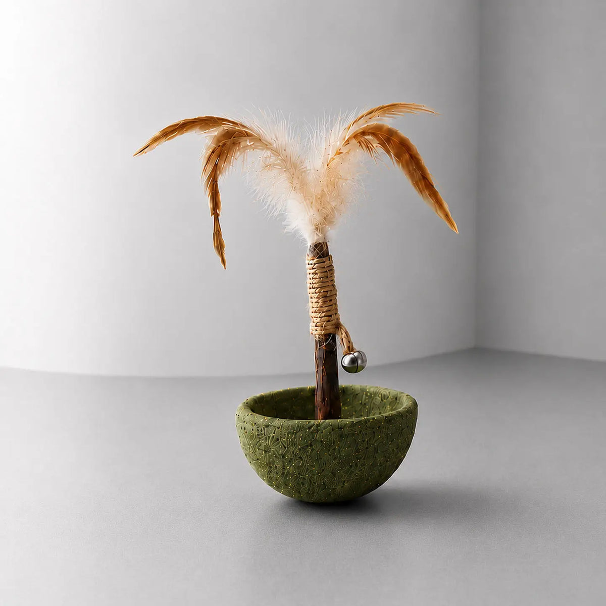 Catnip Feather Tumbler Cat Toy Self‑entertainment Relief Boredom Cat Stick Durable Interactive Pet Toy for Kitten Quake B