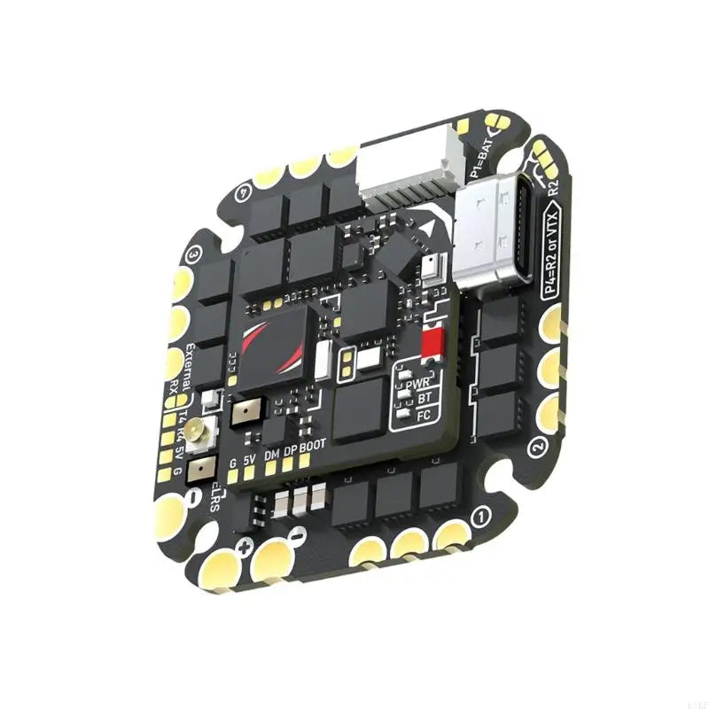 FPV Controller Board 36X36Mm with ELRS Ready Board Area, Service Port Access, Connection Labels, 45A Current Class for Use K1KF Quake