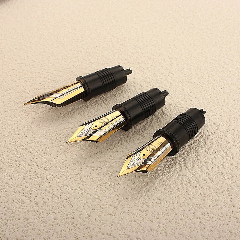 Jinhao #8 Fountain Pen Nibs for Jinhao Skeleton, X159/9019 Replaced Metal Nib EF/F/M Golden Quake