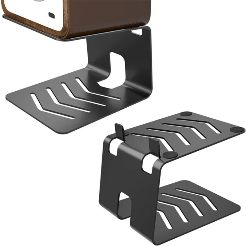 Metal Speaker Stand Thickened Base Plate Advanced Vibration Control MultiFunctional Desktop Organizers Heat Ventilation K1KF Quake