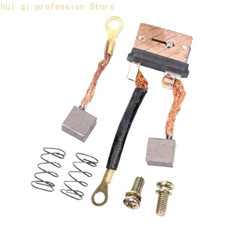 Trim Motor Carbon Brush Replacement Set for Marine Maintenance, Brush Components with Copper Leads and Screws for Selected 115 Quake
