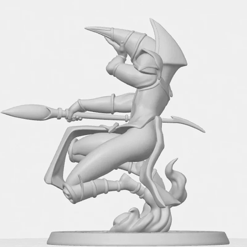 Hot New Yu-Gi-Oh Dark Magician 3D Printed Mini Figure Desktop Decor Statue Anime Collectible Diy Handmade Gift for Fans Quake