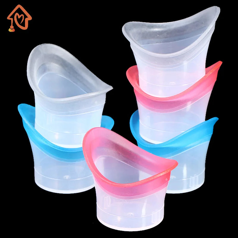 2pcs Eyewash Cup Silicone Resuable Soft Eye Bath Cup Eye Wash Cup Quake