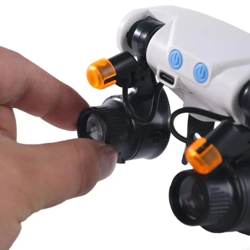 Multifunctional LED Magnifier Head Mount 10X 15X 20X 20X Glass Adjustable LED For Electronics Repair K1KF Quake