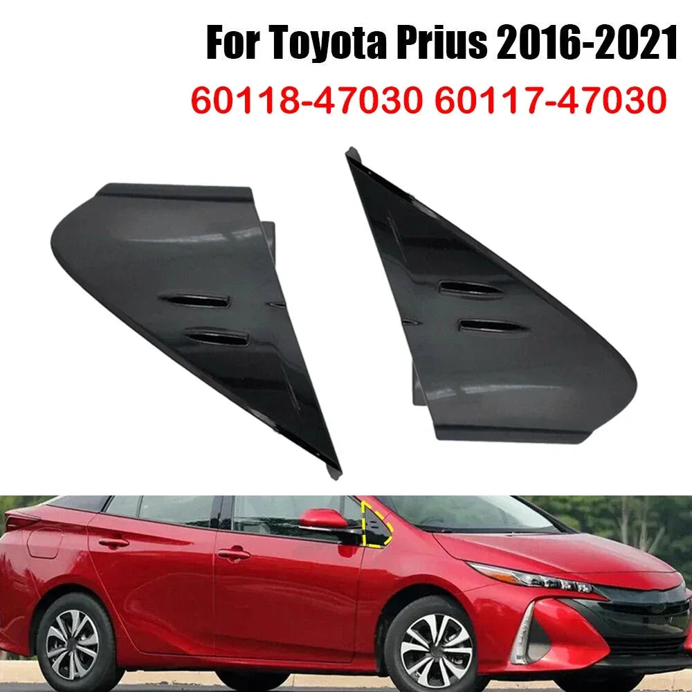 60118-47030 60117-47030 For Toyota Prius 2016-2021 1Pc Car Side Front View Mirror Triangle Trim Cover Molding Corner Panel Auto Quake