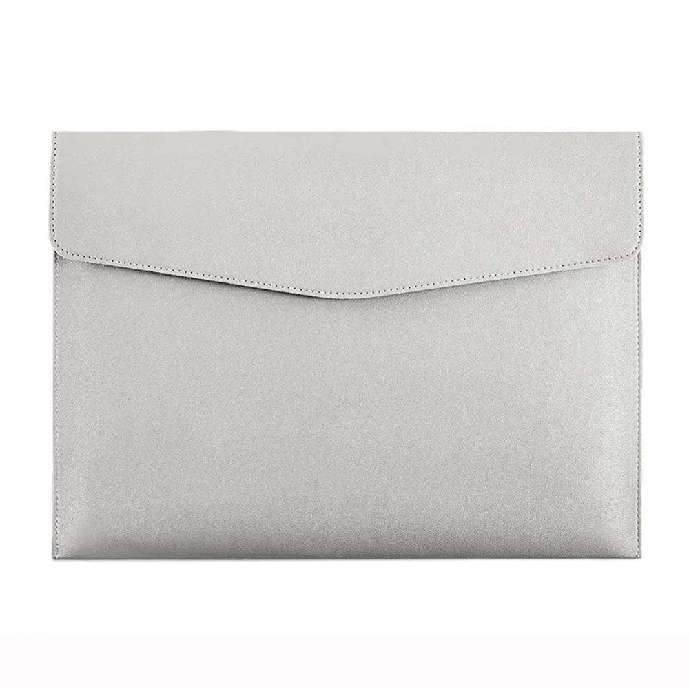 Stationery Dustproof Leather Leather Document Pouch Large Capacity A4 A5 Leather File Folder Document Bag Quake A4 Grey