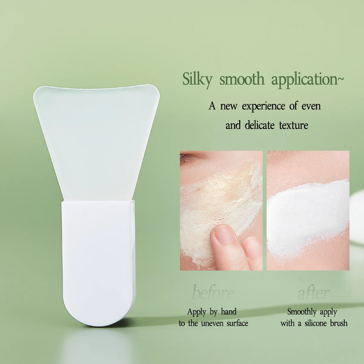 Silicone Mask Brush Soft-tipped Brush Silky Smooth Application Dedicated Makeup Brush Beauty Tool Quake
