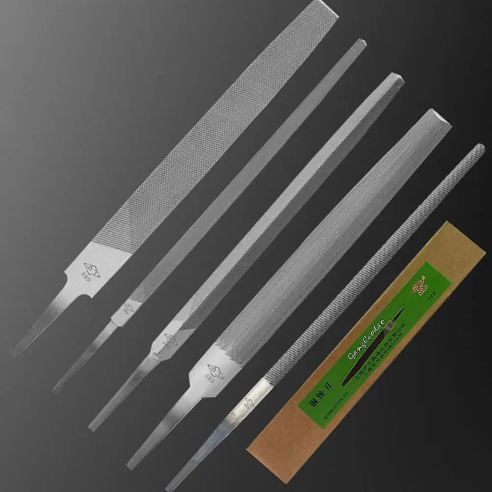 Durable Steel Steel Files 6/8 Inch Flat/Semicircle/Triangle/Circle/Square Saw File Grinding Straightening Hand File Leather Quake