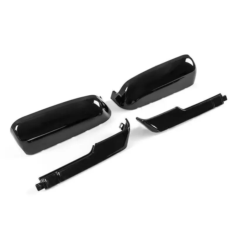 For Chevy Silverado GMC Sierra 2500 3500 2020-2023 Car Rearview Side Mirror Cover Wing Cap Exterior Door Rear View Case Trim Quake Black