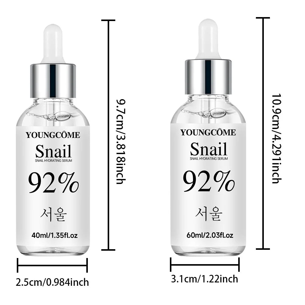 Snail Essence Fade Fine Lines Repair Skin Barrier Moisturizing Refines Pores Nourishes Anti Brighten Facial Essence Quake 60ml