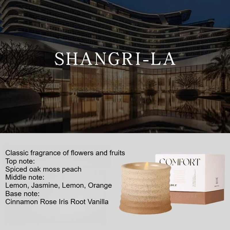 Creative Highvalue Aromatherapy Candles Simple Bedroom and Living Room Decorations Smokefree Fragrance Quake Shangri-La
