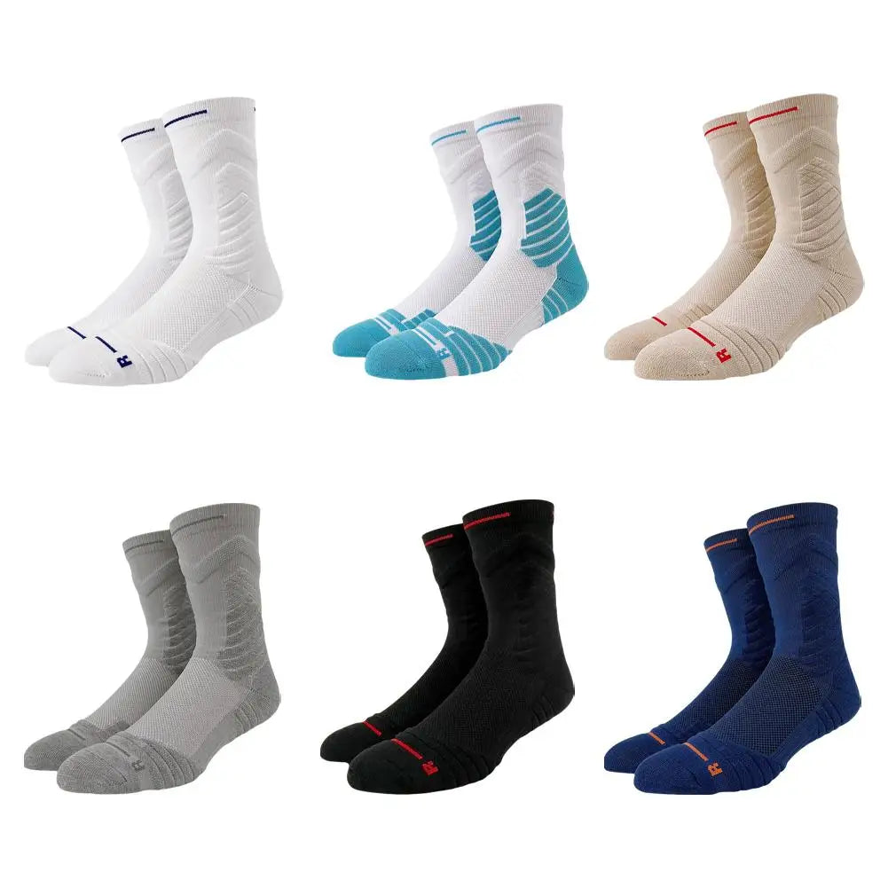 Basketball Socks Bullfighting 2.0 Men High Top Sports Towel Bottom Actual Combat Professional Long Tube Thick Running Socks Quake