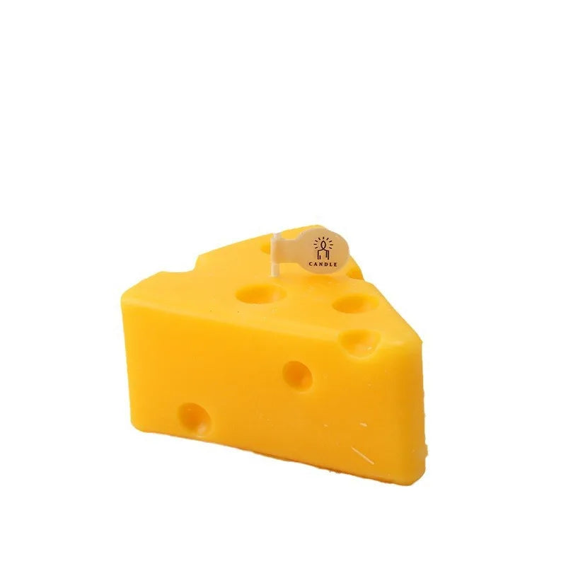 Cheese Aromatherapy Candle Handheld Gift Fragrance Candle Creative Festival Gift Decoration Style Atmosphere Ornament Quake
