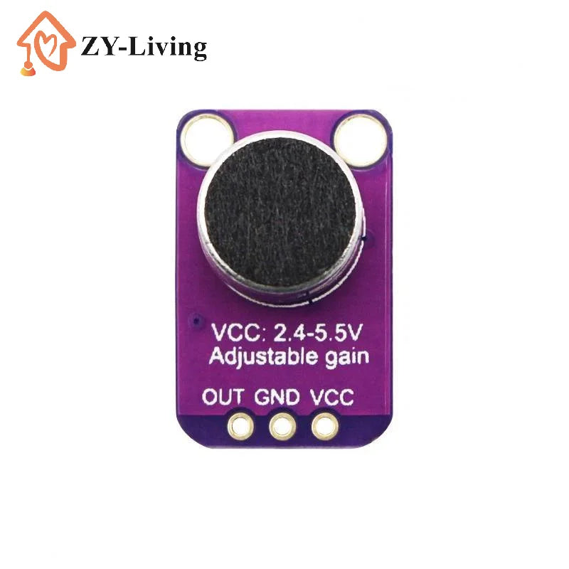 MAX4466 Microphone AGC Amplifier Board Sound Sensor Module Auto Gain Control Attack For GY-MAX4466 PCB Board Diy Kit Quake