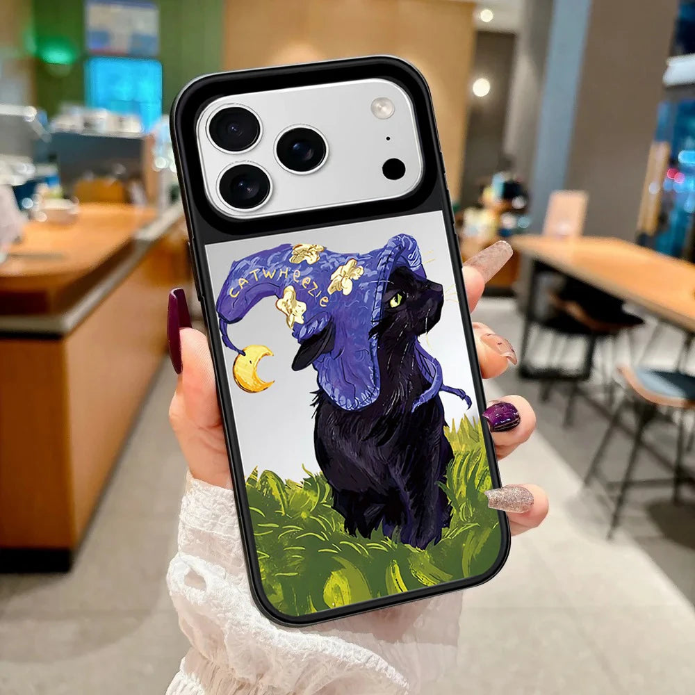 6090486 Mirror Surface Magnetic Phone Case Cover for IPhone 13 14 15 16 17 18 Pro Max Case Quake
