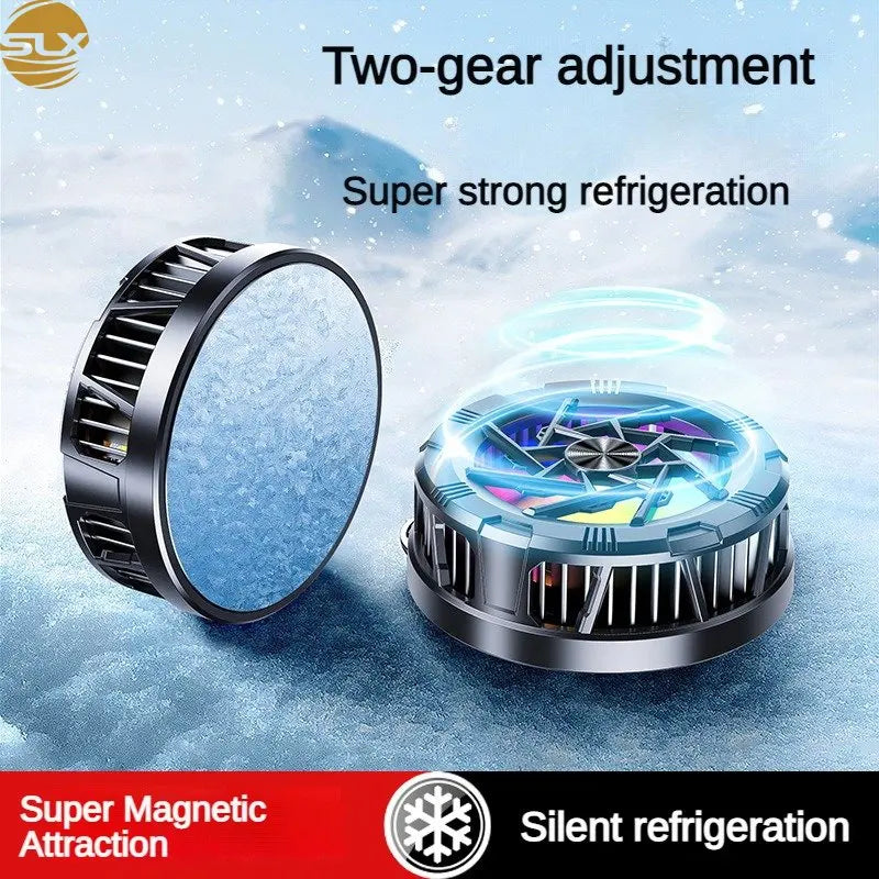 New mobile phone gaming cooler Mobile phone fan Mobile phone radiator cooling fan Quake