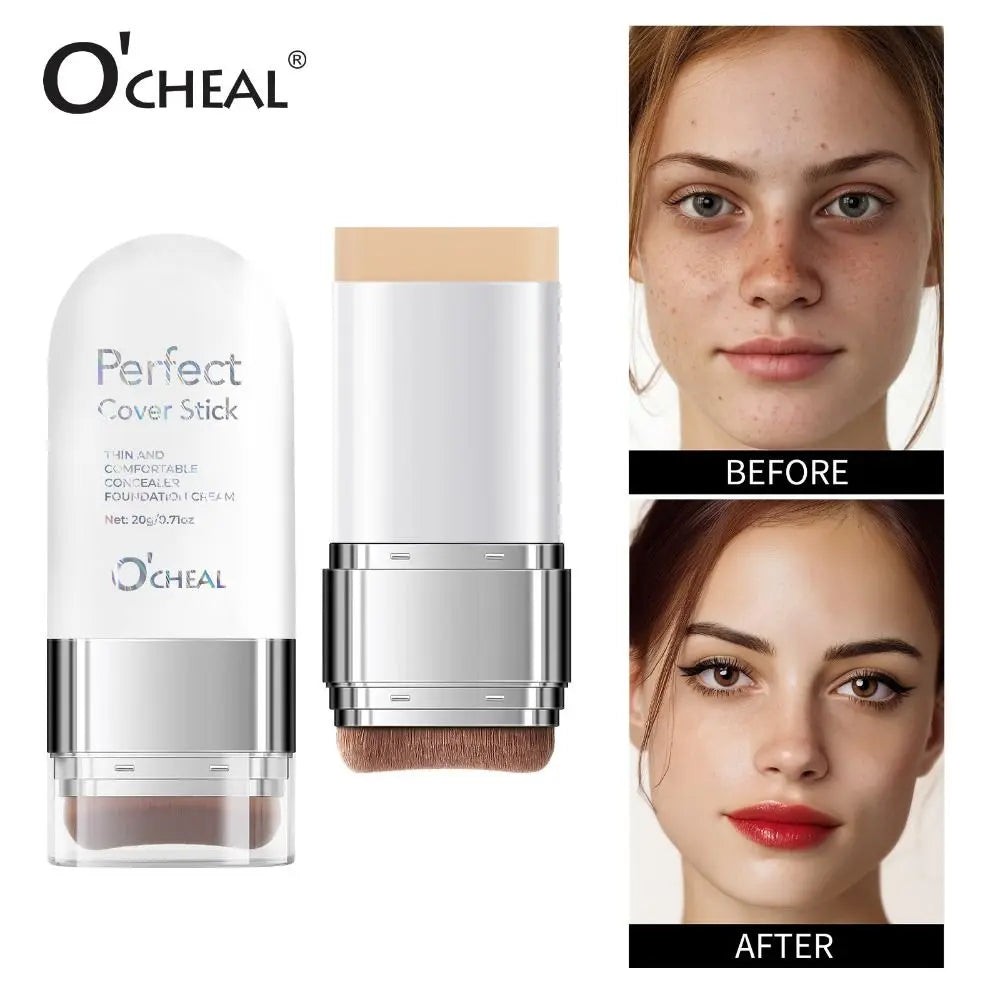 Thin and Comfortable Perfect Cover Stick Instant Natural Long-lasting Foundation Cream Waterproof Dewy Makeup Quake