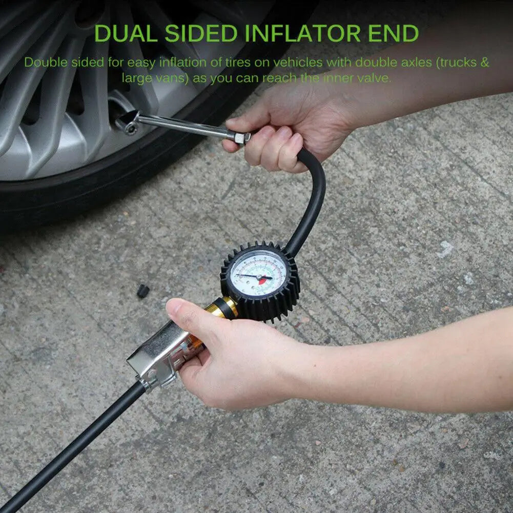 Air Tyre Meter Wear-resistant High Precision Stable 220PSI Tyre Pressure Gauge for Car Quake